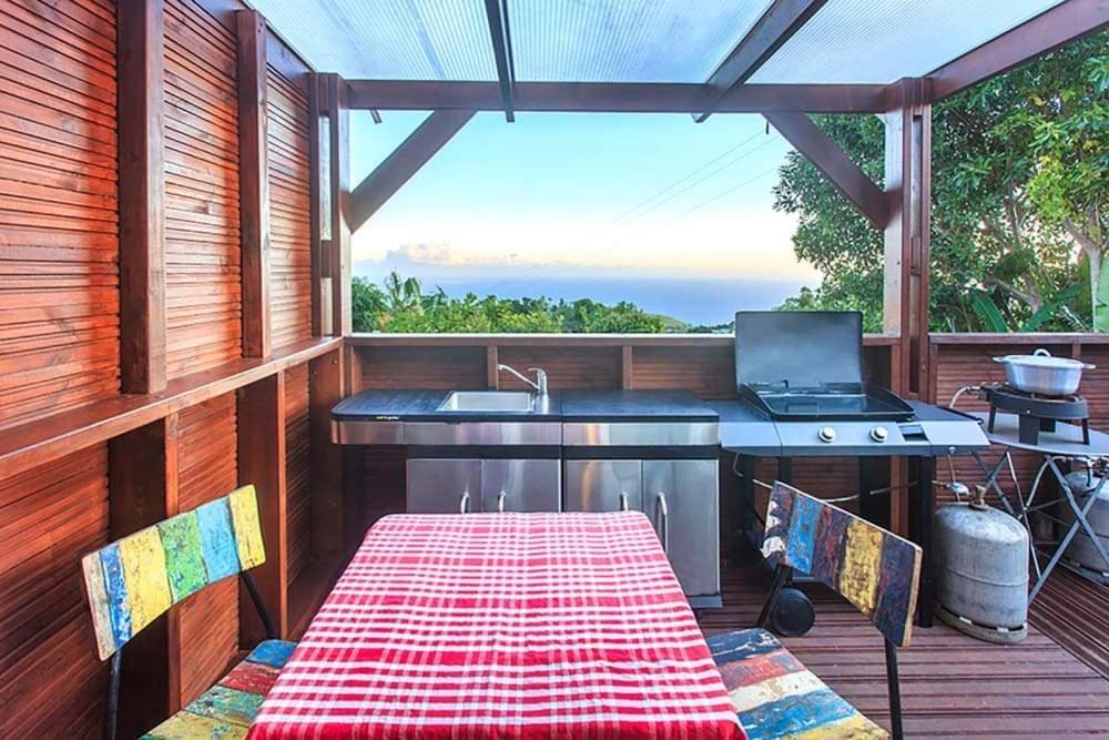 L'Escapade Creole Jacuzzi Privatif Bungalow Bananier Saint-Joseph Bagian luar foto
