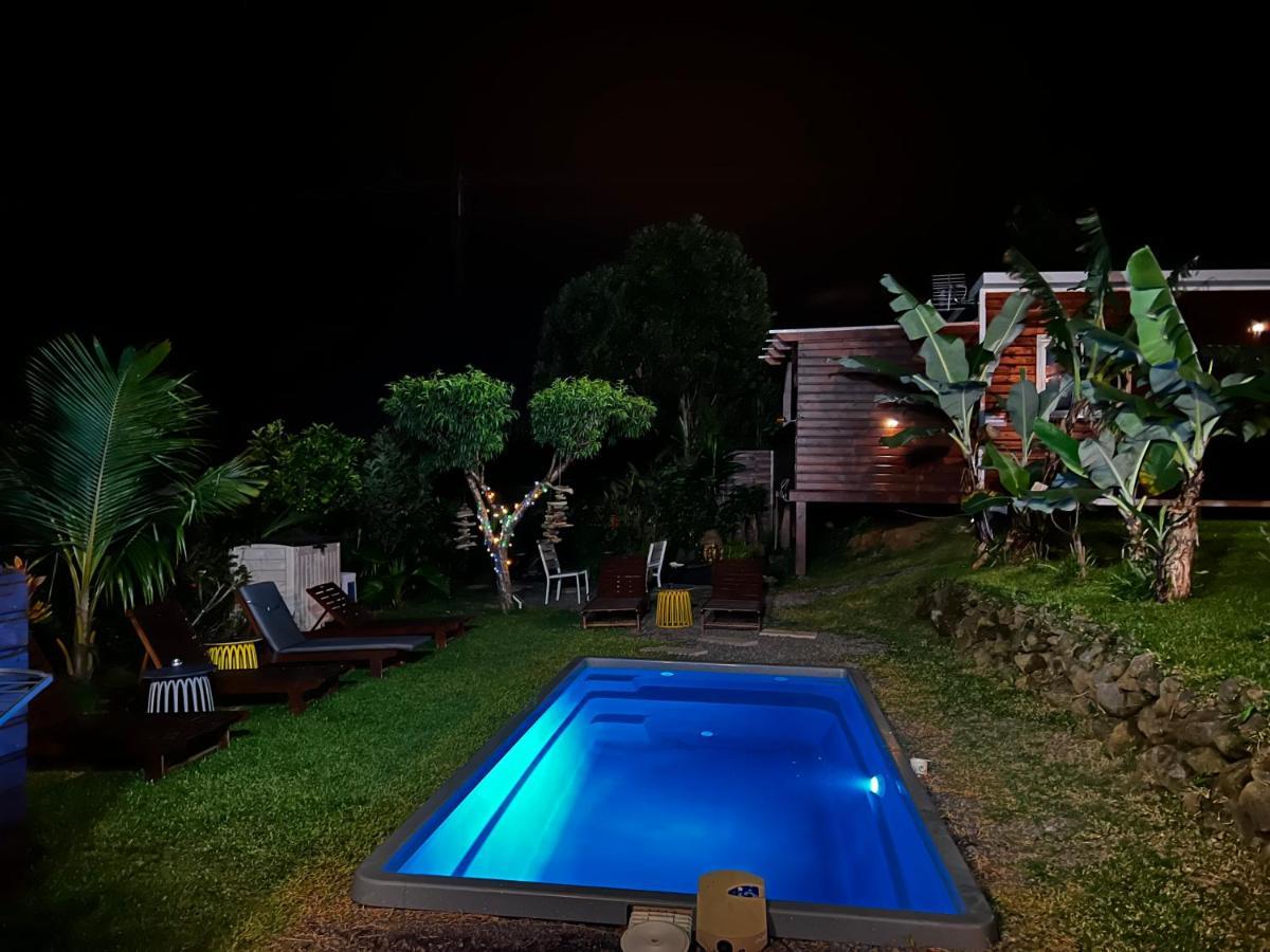 L'Escapade Creole Jacuzzi Privatif Bungalow Bananier Saint-Joseph Bagian luar foto